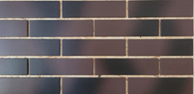Прямая Термопанель с клинкерной плиткой Керамин, серия Амстердам шейд гладкая, неглазурованная