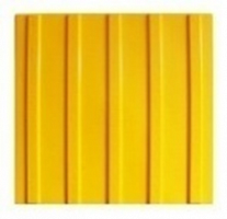300Х300Х6мм Тактильная плитка ПВХ ЭКОНОМ, цвет желтый. «Прямые параллельные рифы с плоской вершиной» без клеевой основы